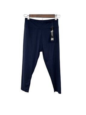 Leggings Depot Capri Leggings High Rise Navy One Size Fits All New